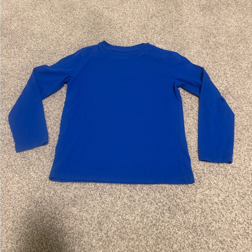 Cat & Jack Vibrant Royal Blue Long Sleeve Tee. Boys 6/7